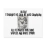 Albert Alien Tee Post Card