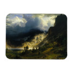 Albert Bierstadt - A Storm in the Rocky Mountains Rectangular Photo Magnet