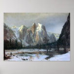 Albert Bierstadt-Cathedral Rocks, Yosemite Poster