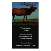 Albert Bierstadt, Elk Business Card