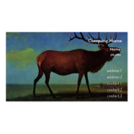 Albert Bierstadt, Elk Business Card Template