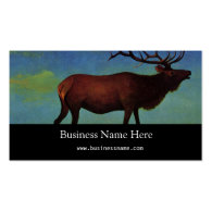 Albert Bierstadt, Elk Business Cards