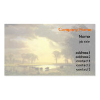 Albert Bierstadt  fine art -The Buffalo Trail Business Card