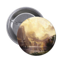 Albert Bierstadt In The Mountains Button