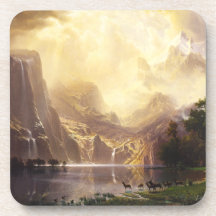 Albert Bierstadt In The Mountains Coaster