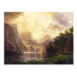 Albert Bierstadt In The Mountains Greeting Card Postcard