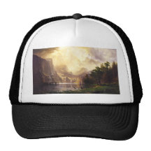 Albert Bierstadt In The Mountains Hat