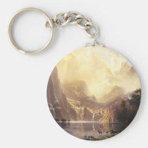 Albert Bierstadt In The Mountains Key Chain