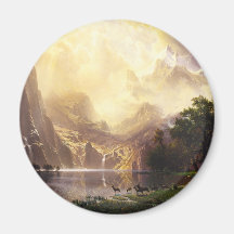 Albert Bierstadt In The Mountains Magnet
