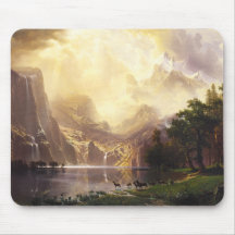 Albert Bierstadt In The Mountains Mouse Pad