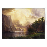 Albert Bierstadt In The Mountains Note Card