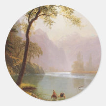 Albert Bierstadt, Kerns River Valley California Round Sticker