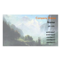Albert Bierstadt staubbach falls near lauterbrunne Business Card Templates