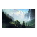 Albert Bierstadt staubbach falls near lauterbrunne Business Card Templates