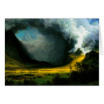 Albert Bierstadt Storm in The Mountains Card