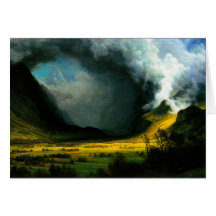 Albert Bierstadt Storm in The Mountains Card