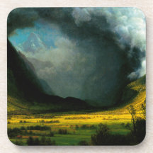 Albert Bierstadt Storm in The Mountains Coasters