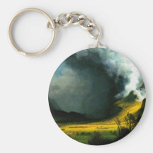 Albert Bierstadt Storm in The Mountains Key Chain