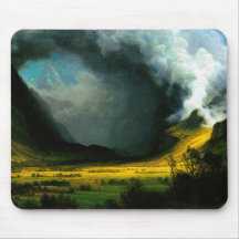 Albert Bierstadt Storm in The Mountains Mouse Pad