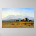 Albert Bierstadt-The stagecoach in the Rockies Print