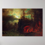 Albert Bierstadt-Trapper's camp Posters