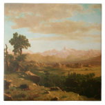 Albert Bierstadt - Wind River Country Ceramic Tile