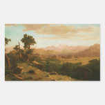 Albert Bierstadt - Wind River Country Rectangular Sticker