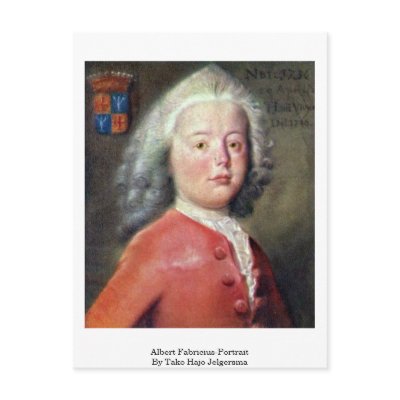 Albert Fabricius-Portrait By Tako Hajo Jelgersma Postcard by artpaintings
