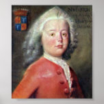 Albert Fabricius-portrait by Tako Hajo Jelgersma Poster
