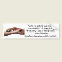 Albert Schweitzer quote bumper stickers