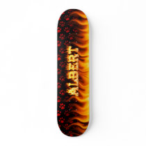 Albert skateboard fire and flames design. by skatersollie Albert skateboard fire and flames design.