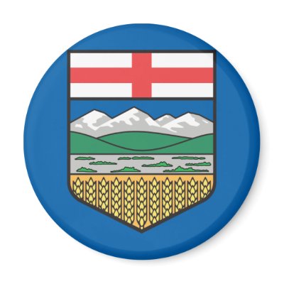 Alberta (Alternate Version) flag Refrigerator Magnet by FlagLibrary