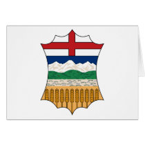 Alberta Coat of Arms (alternate) Greeting Card cards