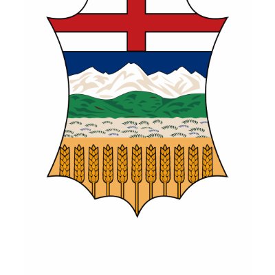 Alberta Coat of Arms (alternate) T-shirt by FlagTshirts