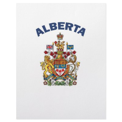 Alberta Coat of Arms Personalized Letterhead by bartstshirts