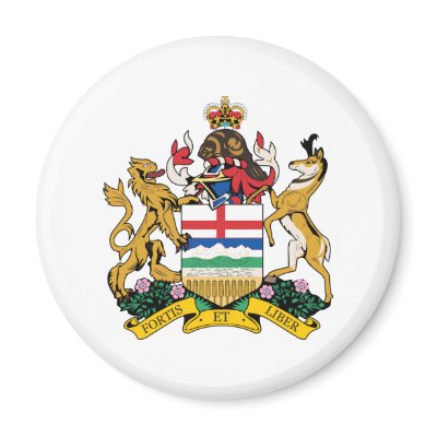 Alberta Coat Of Arms Fridge Magnets by teyes143