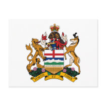 Alberta Coat of Arms Postcard postcards