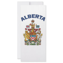 Alberta Coat of Arms rack cards by bartstshirts Alberta Coat of Arms rack cards