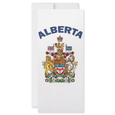 Alberta Coat of Arms Custom Rack Card by bartstshirts