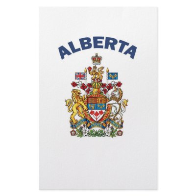Alberta Coat of Arms Customized Stationery by bartstshirts