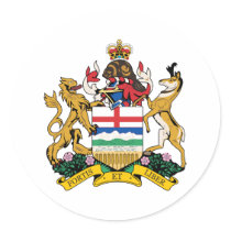 Alberta Coat Of Arms Sticker