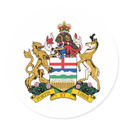 Alberta Coat Of Arms Sticker by teyes143