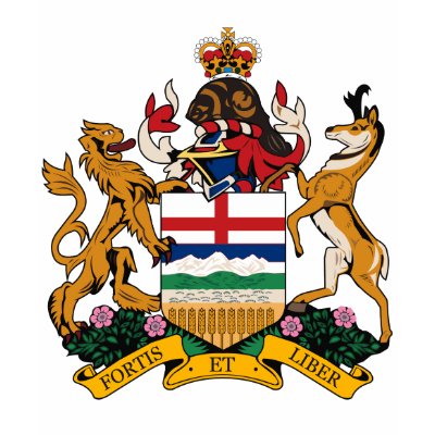 Alberta Coat of Arms T-shirt by FlagTshirts