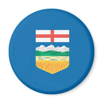 ALBERTA FLAT T-SHIRT magnets by flagshirts ALBERTA FLAT T-SHIRT magnets