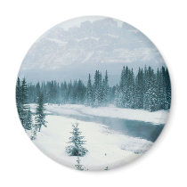 Alberta Snowy Scene magnets