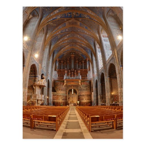 Albi Cathedral Nave Postcard