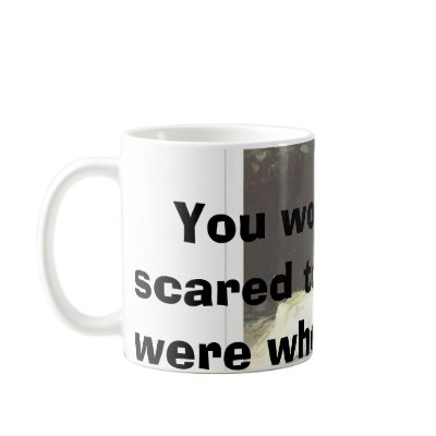 albino alligator,    You would be scared too if... Mug by cster0605