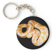 Albino Ball Python Key Chain