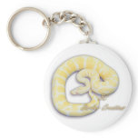 Albino Ball Python Keychains