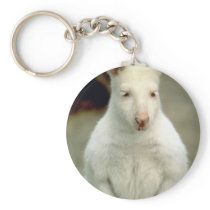 Albino Bennet's Wallaby Key Chain